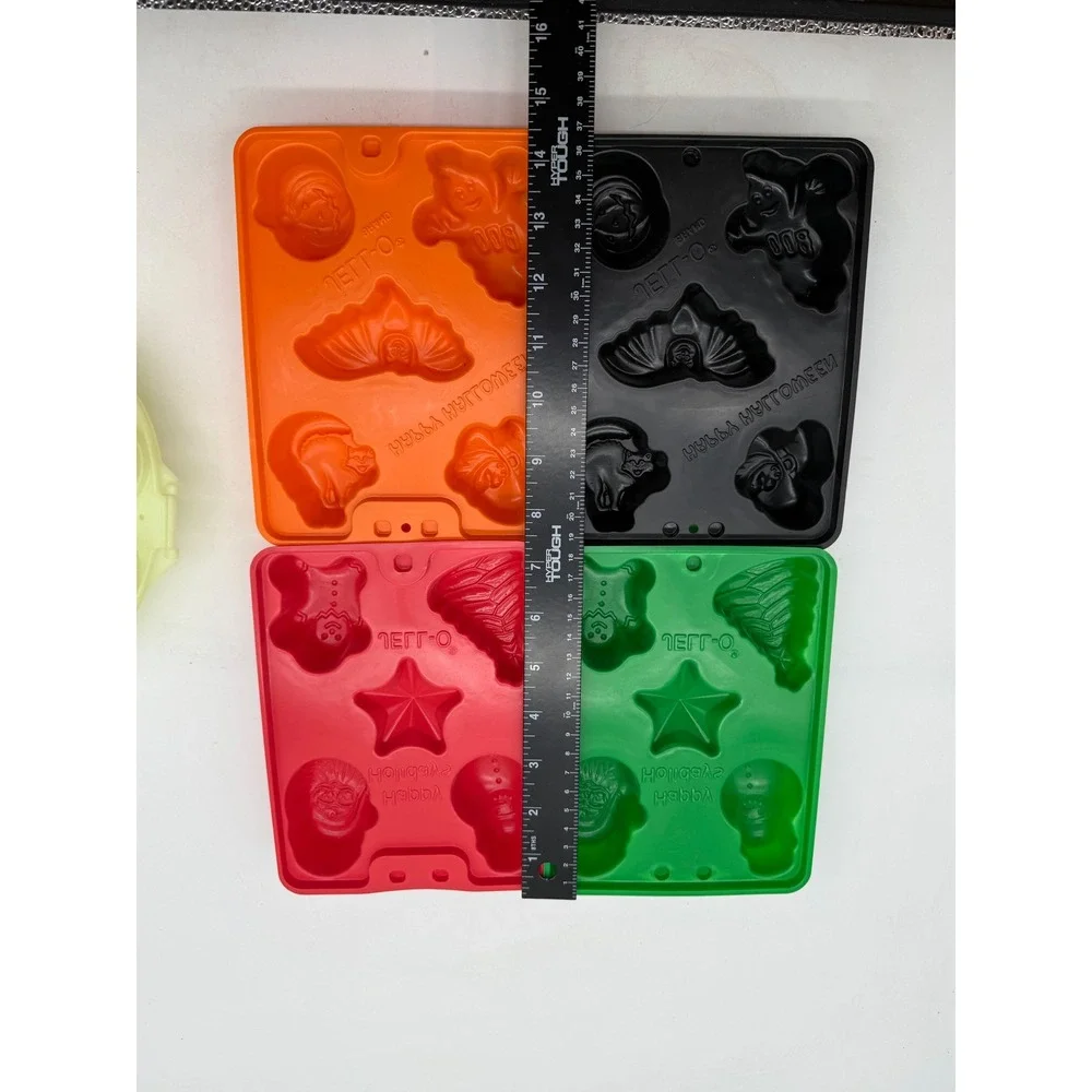 Vintage Jell-O Jigglers Molds Lot 5 Halloween Christmas Easter Holiday Trays